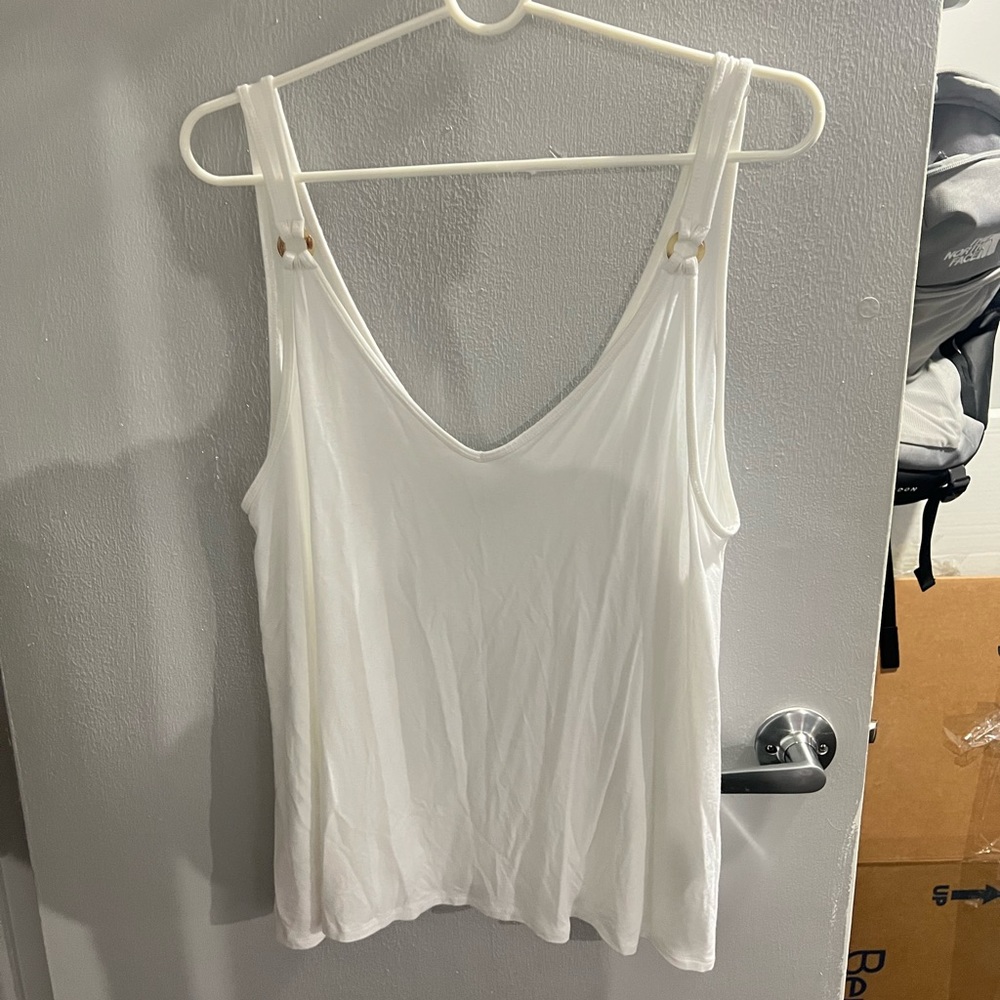 Never worn! Abercrombie tank with strap detail